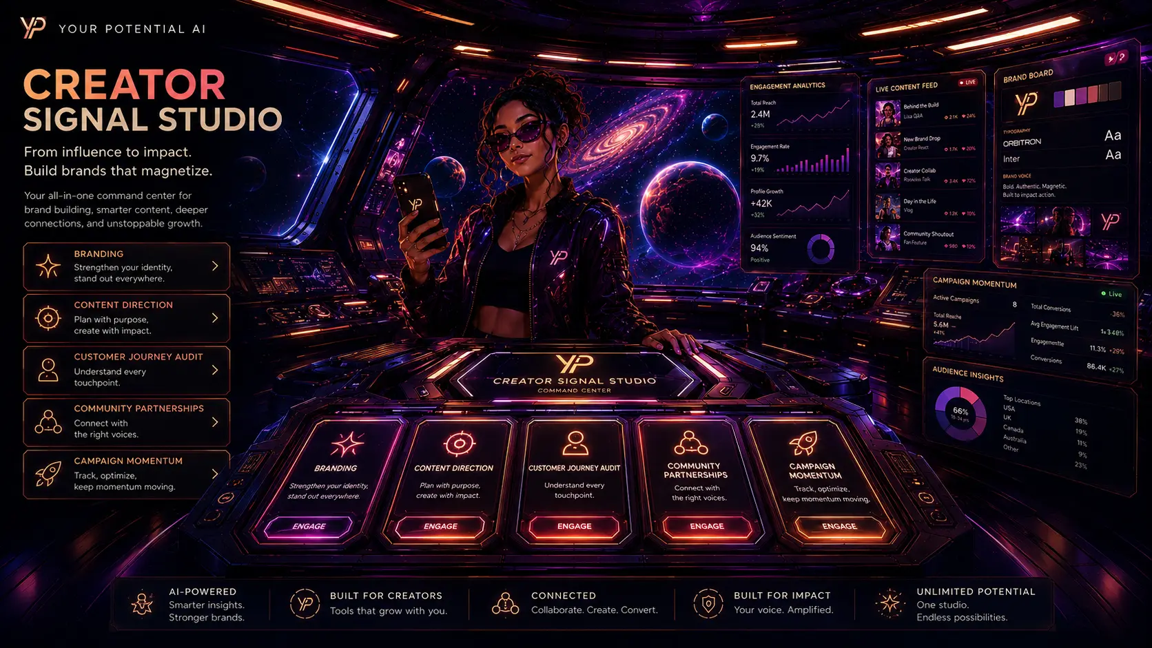 Creator Signal Studio interface concept