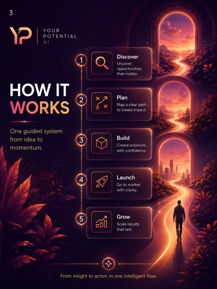 The Your Potential AI journey from discovery to growth